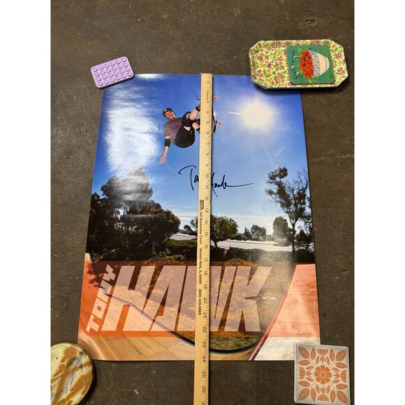 Signed Tony Hawk Poster 24x18 Jody Morris Vert Ramp Vintage Official Merchandise - Picture 5 of 6
